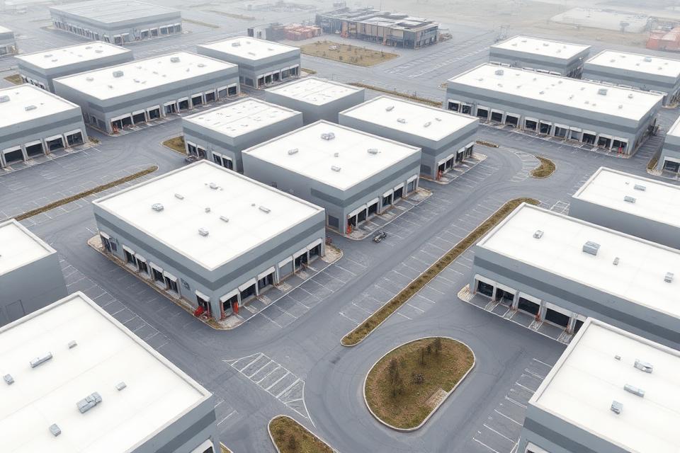 Renderização arquitetônica — Condomínios Industriais