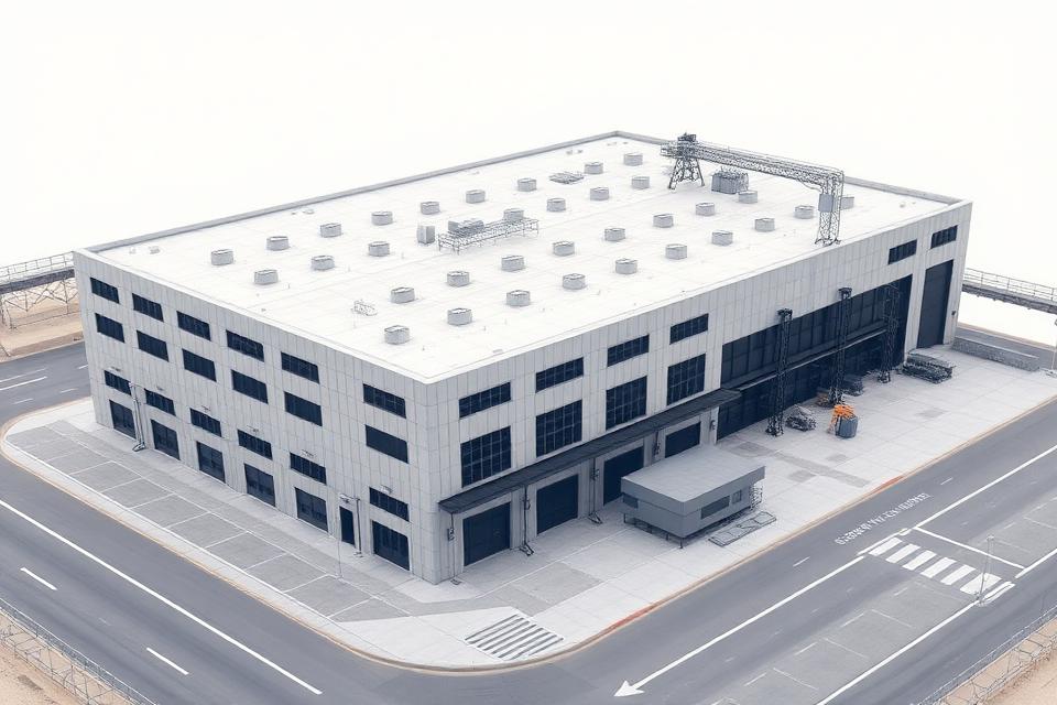Renderização arquitetônica — Indústrias